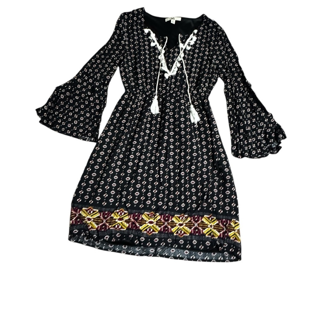 Ya Los Angeles Black and White Boho Dress